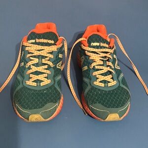 New Balance Women's Teal and Orange Sneakers